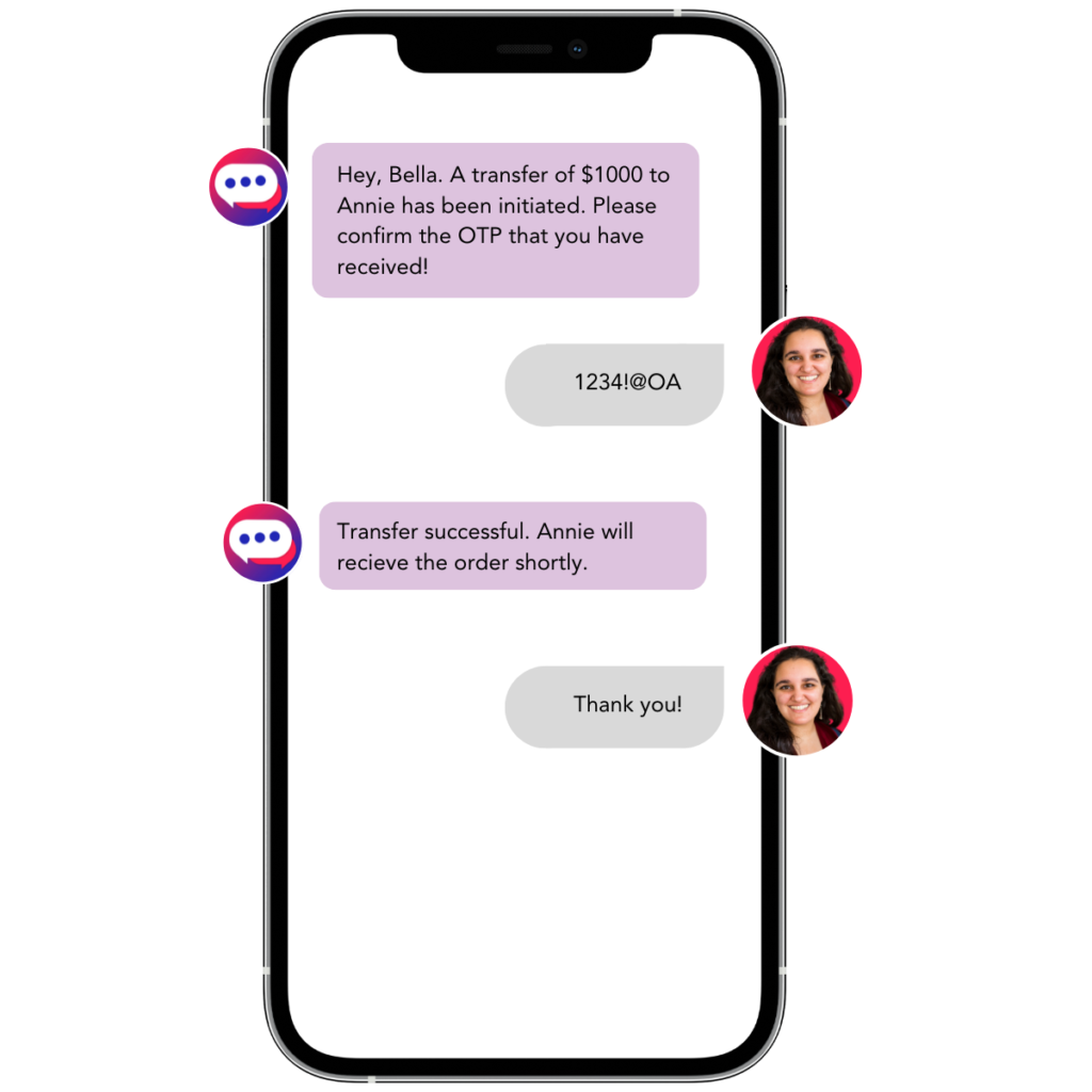 financial transaction chatbot use case